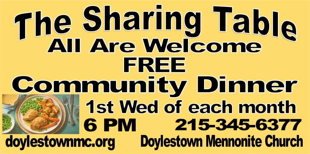 The Sharing Table, first Wednesday